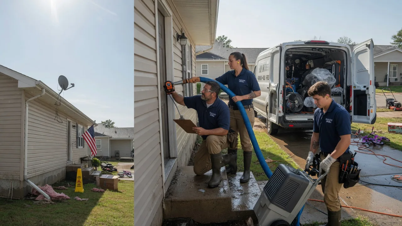 Ceiling Water Damage Restoration in Shirland, IL near me